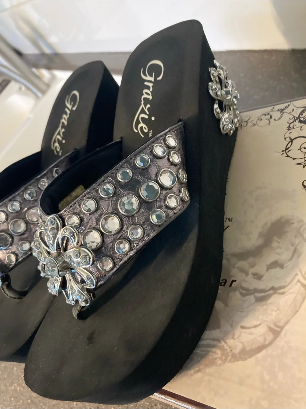 Grazie pewter wedge